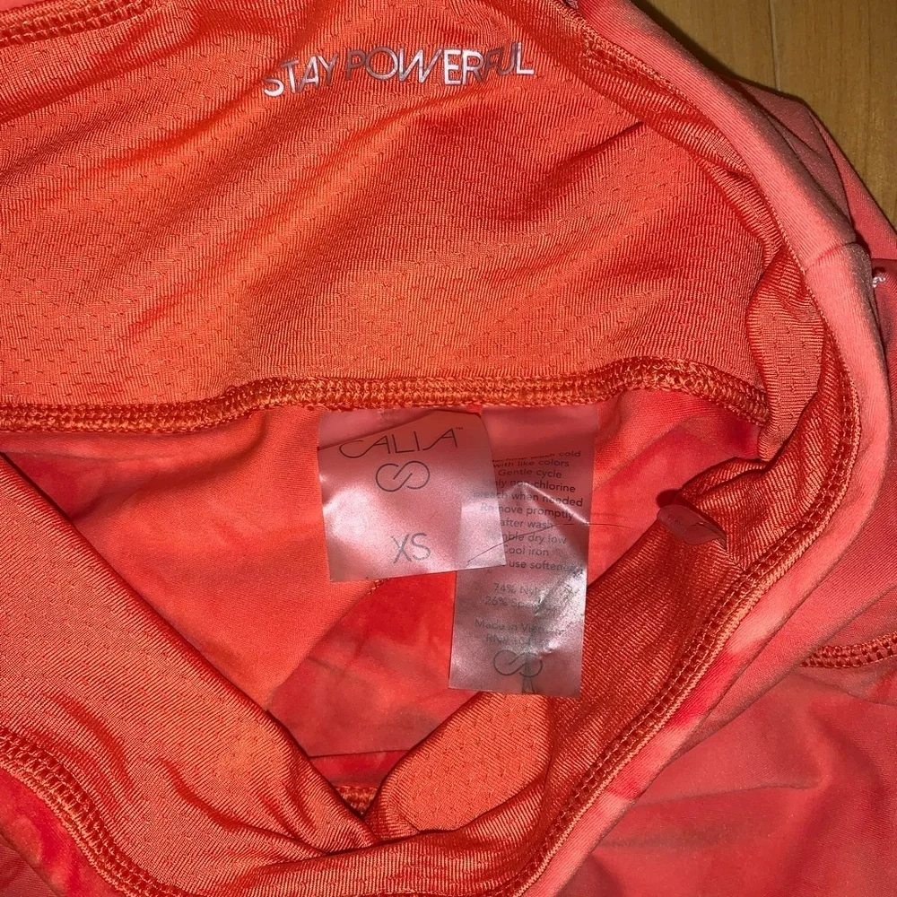 Women’s orange tie dye Calia leggings - Picture 4 of 4